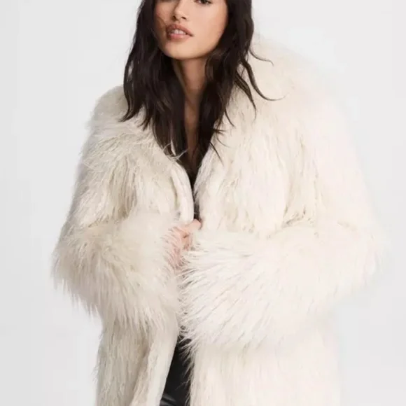 Rag & Bone Adelyn Mongolian Faux Fur Reversible Coat